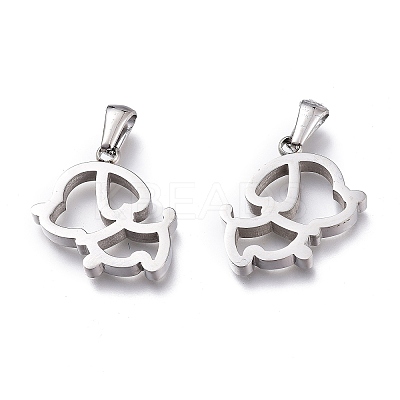 Tarnish Resistant 304 Stainless Steel Pendants LS-STAS-Z006-14P-1