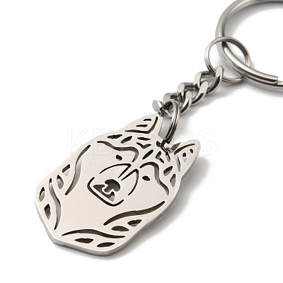 Non-Tarnish 201 Stainless Steel Keychain KEYC-Z003-04P-1