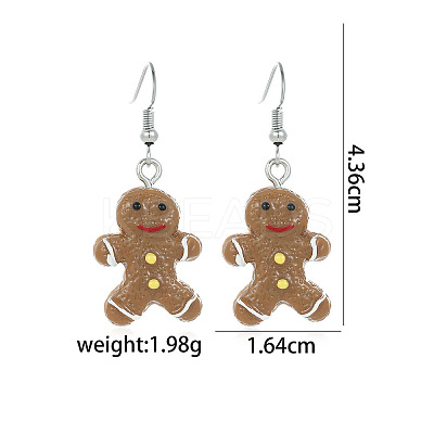 Christmas Alloy Dangle Earrings FS-WGC5D36-19-1