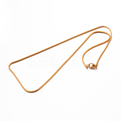 304 Stainless Steel Snake Chain Necklaces STAS-M174-017G-1