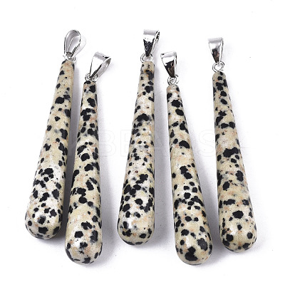 Natural Dalmatian Jasper Big Pendants X-G-S359-095-1