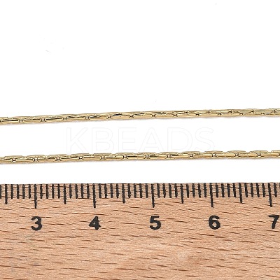 1.2MM 304 Stainless Steel Boston Link Chain Necklaces NJEW-D328-01G-03-1