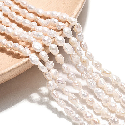Natural Cultured Freshwater Pearl Beads Strands X-PEAR-N014-03H-01-1