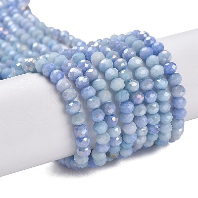 Ombre Effect Dyed Glass Beads Strands GLAA-C023-02-C16-1