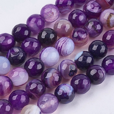 Natural Madagascar Agate Beads Strands X-G-N213B-61-1