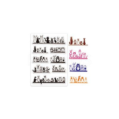 Summer Theme PVC Plastic Clear Stamps DIY-WH0631-0345-1