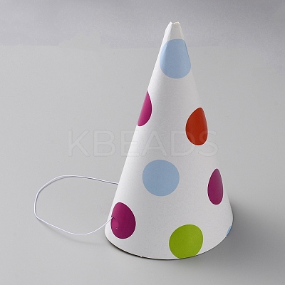 Paper Party Hats Cone LS-AJEW-WH0348-130A-1