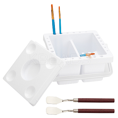 Plastic Artist Brush Basin Multifunction Paint Brush Tub TOOL-PH0001-24-1