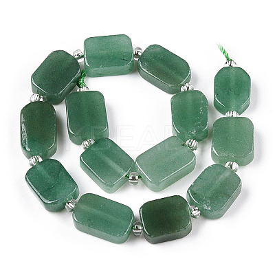 Natural Green Aventurine Beads Strands G-C098-A25-01-1