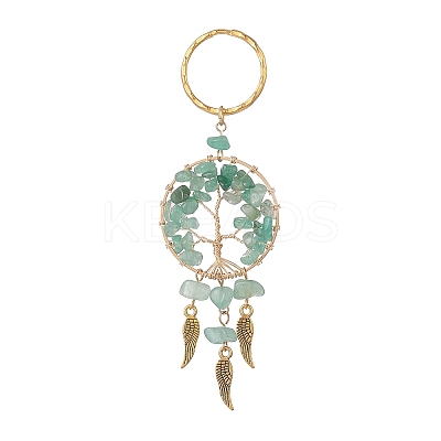 Woven Net/Web with Wing Pendant Keychain KEYC-JKC00481-03-1