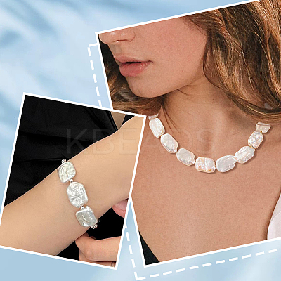 1 Strand Natural Keshi Pearl Beads Strands PEAR-PA0001-04-1