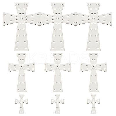 3Pcs 3 Styles Easter Poplar Plywood Cutouts DIY-WH0622-311B-1