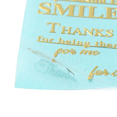 Brass Self-Adhesive Picture Stickers DIY-C059-01B-1