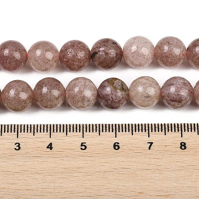 Natural Strawberry Quartz Beads Strands G-H350-A01-10mm-1