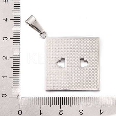 Non-Tarnish 304 Stainless Steel Pendants STAS-K283-05P-1