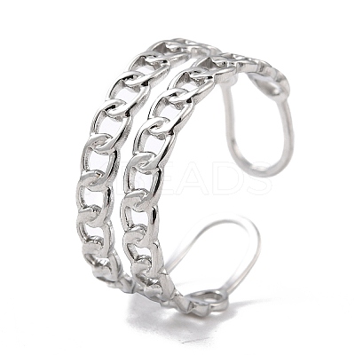 Non-Tarnish 304 Stainless Steel Finger Rings X-RJEW-L102-25P-1