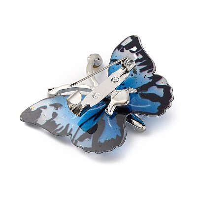 Butterfly Transparent Resin Brooch JEWB-M047-01F-1