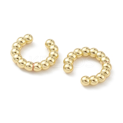Rack Plating Brass Cuff Earrings LS-EJEW-K245-09G-1
