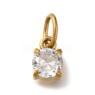 Ion Plating(IP) 304 Stainless Steel Rhinestone Pendants STAS-A104-15G-01-1