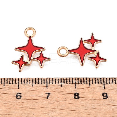 Alloy Enamel Pendants X1-ENAM-T020-38C-RS-1