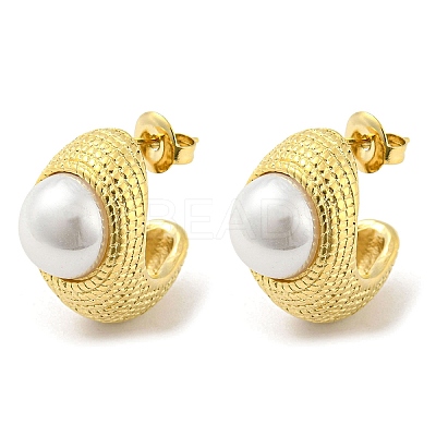 304 Stainless Steel Stud Earrings EJEW-M233-07G-1