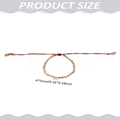1Pc Twist Brass Braided Bead Bracelets for Women BJEW-LP0003-20-1