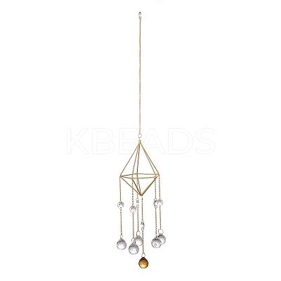Geometric Metal Suncatchers HJEW-G018-03C-G-1