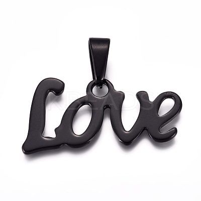 304 Stainless Steel Pendants STAS-I135-01B-1
