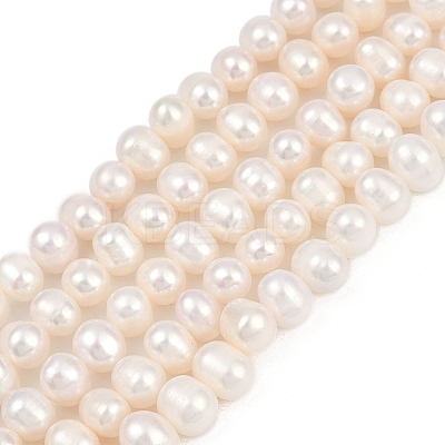 Natural Cultured Freshwater Pearl Beads Strands PEAR-I007-07X-11A-1