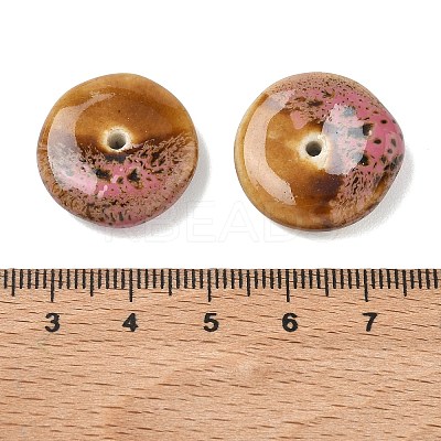 Vintage Handmade Two Tone Porcelain Beads PORC-NH0002-01F-1