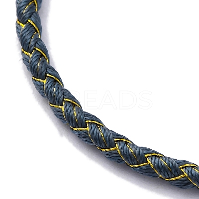 Polyester Cord Braided Bracelet Makings MAK-Z003-01P-06-1