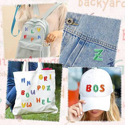130Pcs 26 Styles Polyester and Cotton Embroidery Cloth Patches PATC-CJ0001-08-1