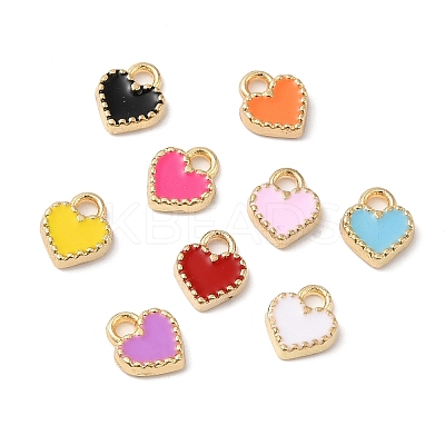Eco-friendly Alloy Enamel Charms PALLOY-M212-03G-1