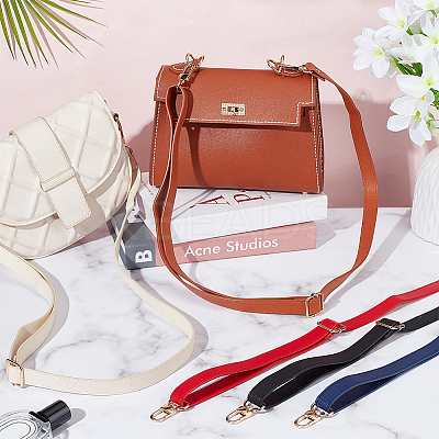 5Pcs 5 Colors PU Imitation Leather Adjustable Bag Straps FIND-WR0009-78A-1