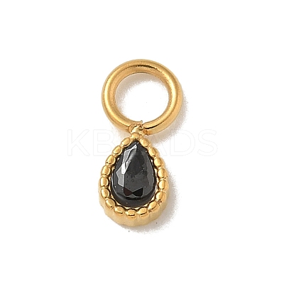 Ion Plating(IP) 304 Stainless Steel with Rhinestone Charms STAS-G351-18G-1