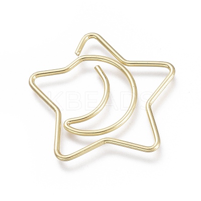 Star & Moon Shape Iron Paperclips TOOL-K006-25LG-1