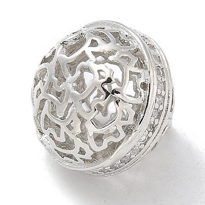 Rack Plating Brass Micro Pave Clear Cubic Zirconia Pendants KK-L224-005P-1
