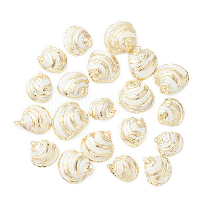 Natural Sea Shell Pendants SHEL-F005-06LG-1