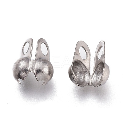 Tarnish Resistant 304 Stainless Steel Bead Tips X-STAS-A050-C-P-1