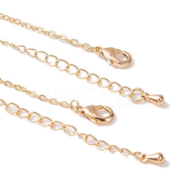 Brass Oval Link Chains Bracelets for Women BJEW-H611-01G-1