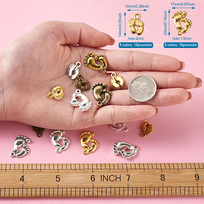 Tibetan Style Alloy Charms PALLOY-TA0002-13-1