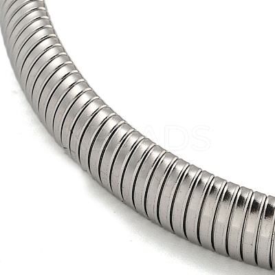 Non-Tarnish 304 Stainless Steel Spring Bangles for Women Men BJEW-U003-02B-P-1