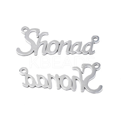 Non-Tarnish 304 Stainless Steel Connector Charms STAS-N095-128-1