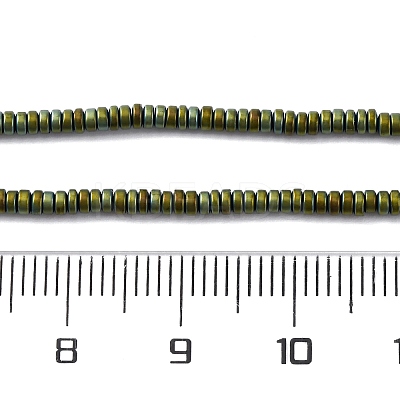 Electroplated Non-magnetic Hematite Beads Strands G-P571-A01-01B-1
