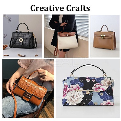 PU Leather Bag Bottom and Handles FIND-WH0059-06B-1