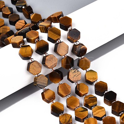 Natural Tiger Eye Beads Strands G-P534-A21-01-1