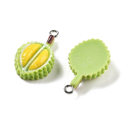 Opaque Resin Pendants RESI-S013-02M-1