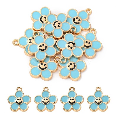 Alloy Enamel Pendants ENAM-YW0002-25C-1