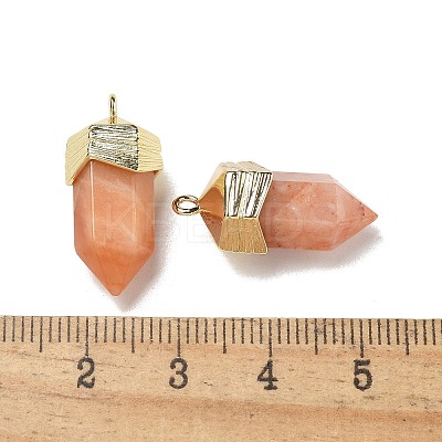 Natural Topaz Jade Faceted Pendants G-G181-03G-02-1