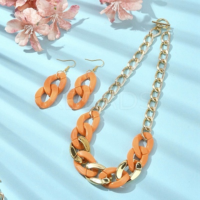 Acrylic Chains Jewelry Set SJEW-JS01288-02-1